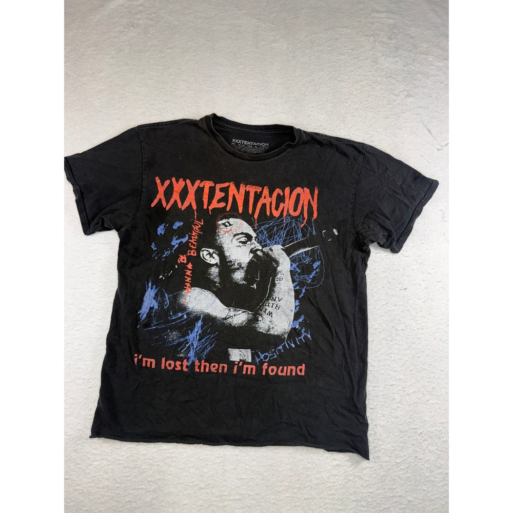 XXXTentacion Im Lost Then Im Found Graphic T-Shirt Black Size Small Bad Vibes